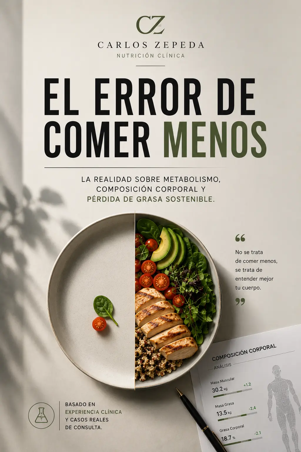 Portada ebook El error de comer menos